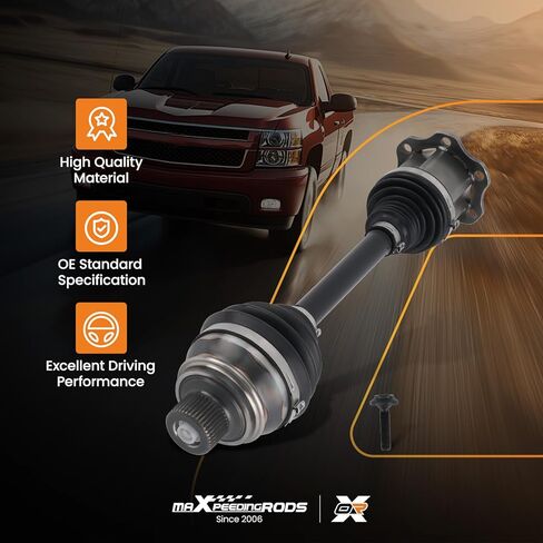 maXpeedingrods Front CV Axle Shaft Assembly for Audi A6 2016, A6 A7 A8 Quattro 2012-2018, Q5 2009-2015, S6 S7 S8 2013-2018, RS7 2014-2018, SQ5 2014-2017, Left or Right Side, Replace# 4G0407271F in Kuwait