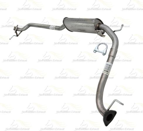 أنبوب مرنان العادم متوافق مع Honda Fit 2009-2013 1.5L | ستانلس ستيل | العادم الشمالي الشرقي | تتضمن الحشيات والمشبك ومجموعة مسامير الزنبرك | استبدال مباشر مناسب in Kuwait