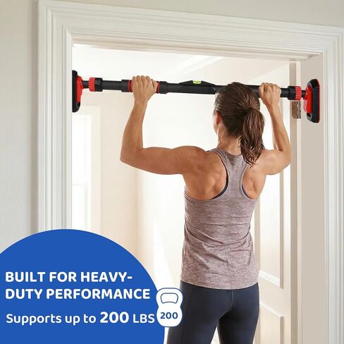Slevoo Kids Doorway Jumper Swing with Pull-Up Bar Gym، مجموعة ملعب داخلية 4 في 1، تناسب 28 "-37" معدات تمرين المدخل واللعب للأطفال الصغار والأطفال in Kuwait