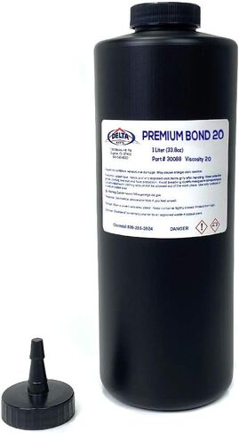مجموعة دلتا راتنج إصلاح الزجاج الأمامي Premium Bond 20 - راتنج زجاج السيارات - لأنظمة إصلاح الزجاج الأمامي والجسور والحاقن (15 مل) in Kuwait