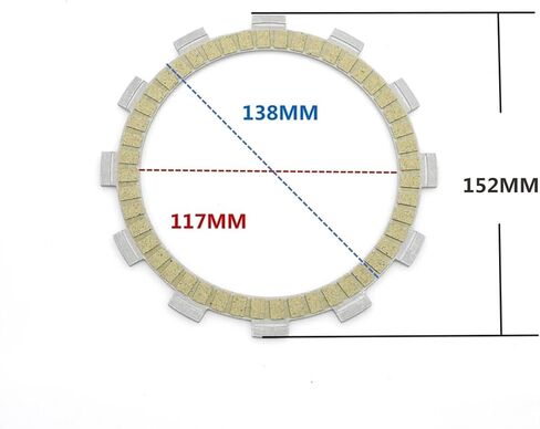 قرص احتكاك قرص القابض للدراجة النارية RGV250 M/N/P/R/S GSX400 ET/EX/EZ GSX400 TX/LX GS450 ET/EG/EJ GS500 قرص احتكاك قرص القابض للدراجة النارية in Kuwait