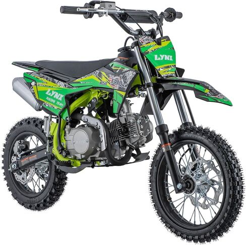 الدراجة الترابية X-PRO Lynx 125cc مع ناقل حركة نصف أوتوماتيكي بـ 4 سرعات، بدء التشغيل، إطارات كبيرة مقاس 14 بوصة/12 بوصة! إطار أنبوب فولاذي من نوع المهد! (أزرق) in Kuwait