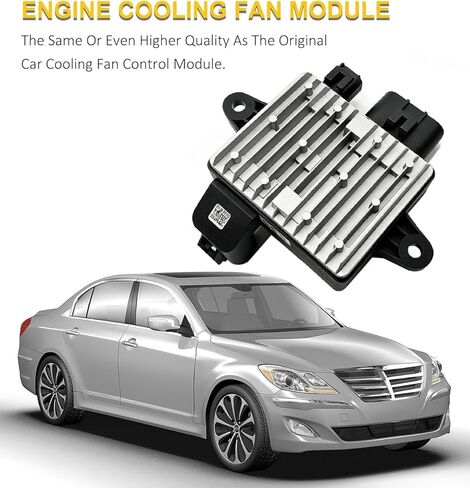 Upgraded Cooling Fan Control Module Compatible with Hyundai Genesis 2009 2010 2011 2012 2013 2014 3.8L Cooling Fan Controller Replaces #253853M250, 25385-3M250 in Kuwait