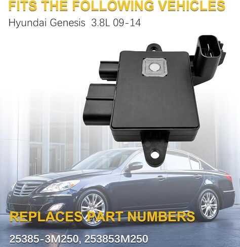 Upgraded Cooling Fan Control Module Compatible with Hyundai Genesis 2009 2010 2011 2012 2013 2014 3.8L Cooling Fan Controller Replaces #253853M250, 25385-3M250 in Kuwait