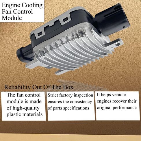 Precise Signal Monitoring Cooling Fan Control Module Compatible with Volvo S60 S80 XC60, Land Rover Freelander 2, Ford Edge Lincoln MKX, Replaces OE 940009402 7T438C609BA 940004204 LR002660 in Kuwait