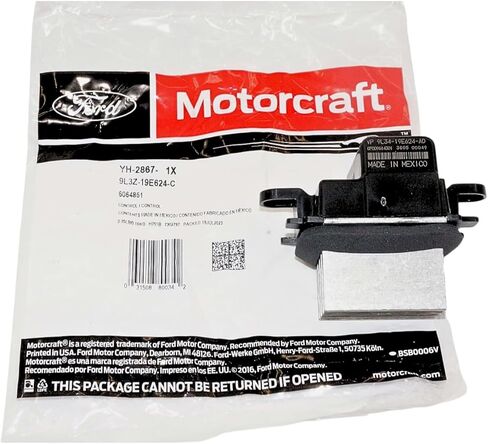 Motorcraft YH2867 - HVAC Blower Motor Resistor (Superseded From YH1827) - Compatible with Select 2005-2019 Ford, Lincoln & Mercury Models in Kuwait