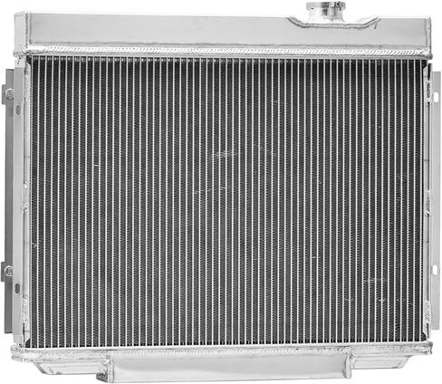 مروحة كفن مشعاع ألومنيوم مكونة من 4 صفوف لـ 1967-1969 1969 Ford Mustang Fairlane/Mercury Cougar XR-7 Radiador مشعات محرك بديلة للسيارات مع كفن مروحة كهربائية مشعاع التدفق السفلي in Kuwait