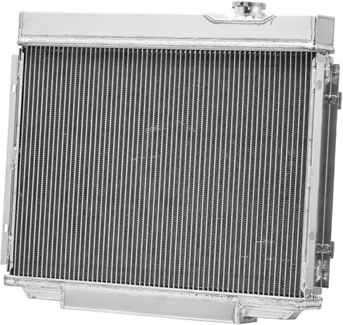 مروحة كفن مشعاع ألومنيوم مكونة من 4 صفوف لـ 1967-1969 1969 Ford Mustang Fairlane/Mercury Cougar XR-7 Radiador مشعات محرك بديلة للسيارات مع كفن مروحة كهربائية مشعاع التدفق السفلي in Kuwait