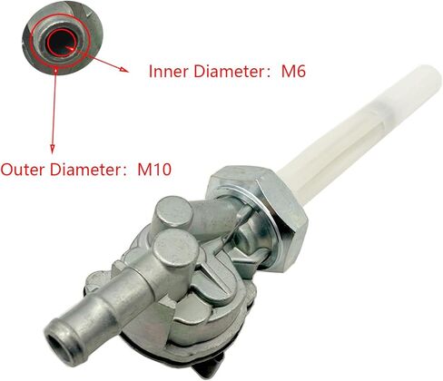 Fuel Gas Valve Petcock Fuel Filter Compatible With HONDA 1100 Shadow 1100 Shadow ACE 1100 Aero 1100 Sabre 1100 Spirit 1100 VT1100 C C1 C2 C3 1995-2007 16950-MAH-023 in Kuwait