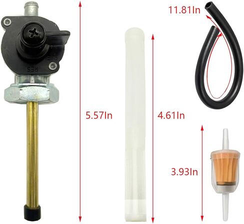 Fuel Gas Valve Petcock Fuel Filter Compatible With HONDA 1100 Shadow 1100 Shadow ACE 1100 Aero 1100 Sabre 1100 Spirit 1100 VT1100 C C1 C2 C3 1995-2007 16950-MAH-023 in Kuwait