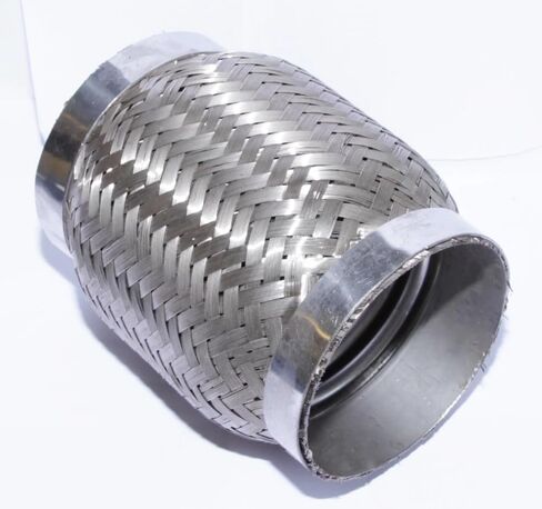 3.5" x 5.5" Stainless Steel Double Braided Flex Pipe, Exhaust Flex Connector Tube, Universal Fit for Toyota, Mazda, Dodge, BMW in Kuwait