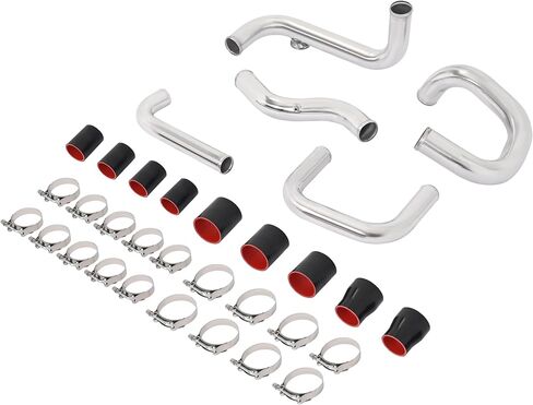 ALMULOO Intercooler Pipe Kit Fit for 1992-2000 Honda Civic EG EK Del Sol 1990-2001 Acura Integra Front Mount Pipe Kit Polishing Turbo in Kuwait