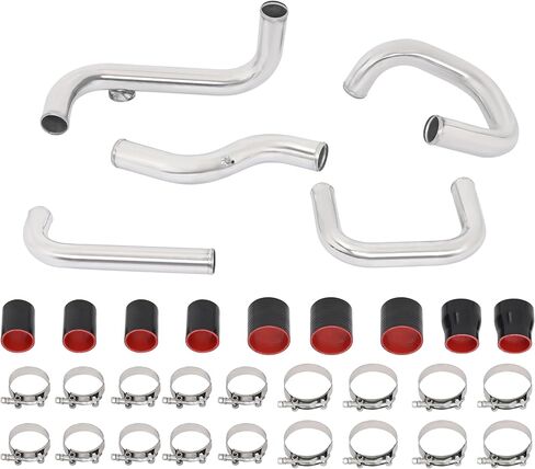 ALMULOO Intercooler Pipe Kit Fit for 1992-2000 Honda Civic EG EK Del Sol 1990-2001 Acura Integra Front Mount Pipe Kit Polishing Turbo in Kuwait