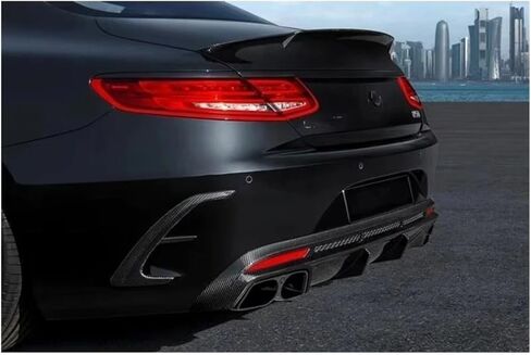 S-class كوبيه C217 ألياف الكربون الجافة B-style الجناح الخلفي متوافق مع S63 S65 S400 S450 S500 الذيل الجناح اكسسوارات السيارات جذع الشفة in Kuwait