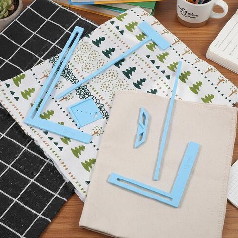 6PCS Bookbinding Easy Scrapbooking Tool, Book Making Tools for Starter Plastic Book Binding Tool Complete Great Stencils and Cutter Guide Kit Books Binding Spacers for Notebook Calender Journal in Kuwait