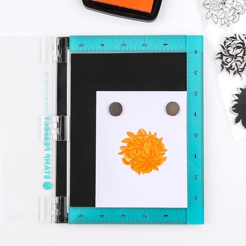 Stamp Platform,7x9inch Stamp Positioning Tool for Accurate Craft Stamping DIY Scrapbooking Card Making,Precision Stamping Tool for Paper Card Crafting in Kuwait