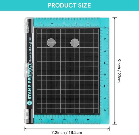 Stamp Platform,7x9inch Stamp Positioning Tool for Accurate Craft Stamping DIY Scrapbooking Card Making,Precision Stamping Tool for Paper Card Crafting in Kuwait