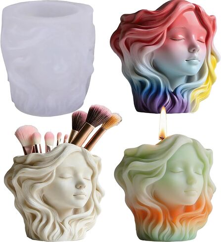1 Pc Floral Relief Resin Silicone Planter Mold 3D Daisy Flower Concrete Mold for Casting DIY Succulent Pots Vase Home Decor Crafts Candle Holder Handmade Storage Rings Jewelry Storage Box in Kuwait