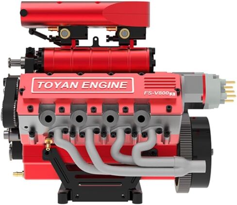 Zizz Toyan Fs-v800gcs Supercharged Engine Gasoline DIY Modified V8 Engine Suitable for Rc Car in Kuwait