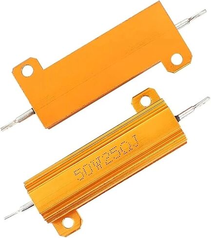 1PCS Load Resistor 50W 100W Aluminum Power Metal Shell Case Wirewound Resistor 1ohm 2ohm 4ohm 6ohm 8ohm 10ohm 20ohm 100ohm 1kohm(100W-6R) in Kuwait