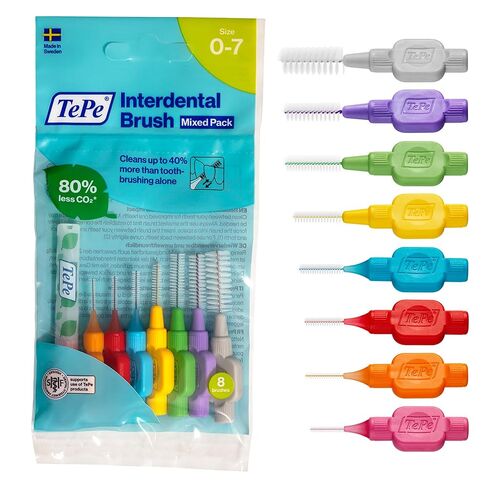 TEPE Interdental Brush Original, Soft Dental Brush for Teeth Cleaning, Mixed Pack in Saudi Arabia