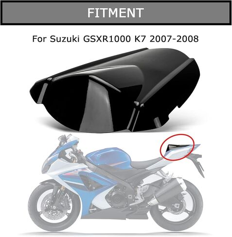 PSLER Rear Seat Fairing Cover Cowl for GSXR1000 K7 2007-2008, Black in Kuwait