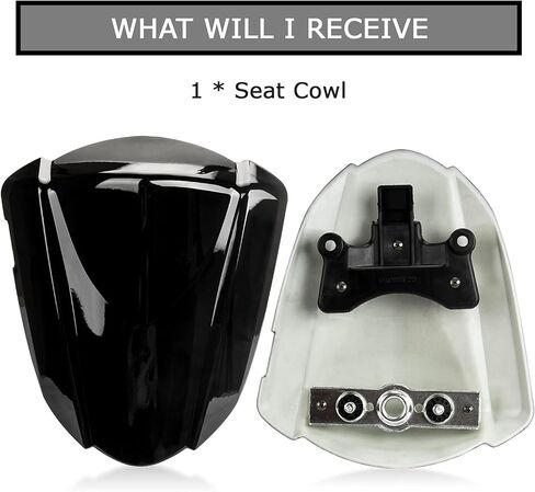 PSLER Rear Seat Fairing Cover Cowl for GSXR1000 K7 2007-2008, Black in Kuwait
