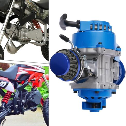 49cc 2 Stroke Engine Motor, Racing Complete Engine Motor, Single Cylinder Air-Cooled Big Bore Motor, Mini Engine for 47cc 49cc 50cc Mini Dirt Bike Pocket Quad ATV Scooters in Kuwait