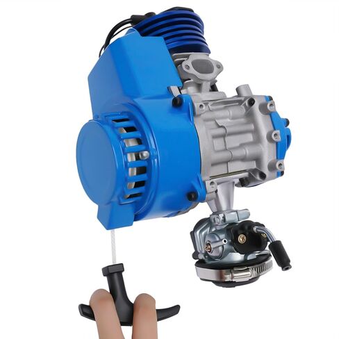 49cc 2 Stroke Engine Motor, Racing Complete Engine Motor, Single Cylinder Air-Cooled Big Bore Motor, Mini Engine for 47cc 49cc 50cc Mini Dirt Bike Pocket Quad ATV Scooters in Kuwait
