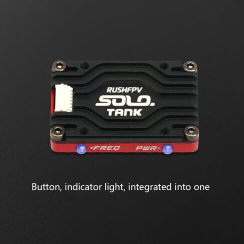 Rush Solo Tank 5.8G VTX Video Transmitter CNC Shell 1.6W High Power Built-in Microphone Heat Dissipation Structure for RC FPV Long Range Fixed Wing Drone (48CH) in Kuwait