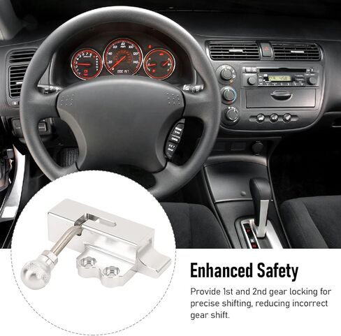 JTLB Shifter Box Gear Lockout, 1st 2nd Gear Locking Metal Replacement for EM2 ES 2001 2005 RSX 2002 2006 K Swap EG EK DC2 EF, with Enhanced Safety and Precise Shifting in Kuwait