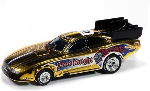 SC421-2GLD Auto World 4Gear 2022 Dodge Charger Good Knight FC HO Scale Slot Car in Kuwait