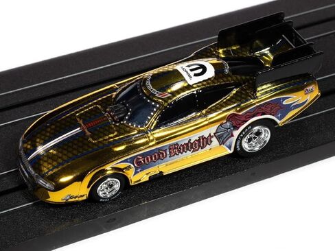 SC421-2GLD Auto World 4Gear 2022 Dodge Charger Good Knight FC HO Scale Slot Car in Kuwait