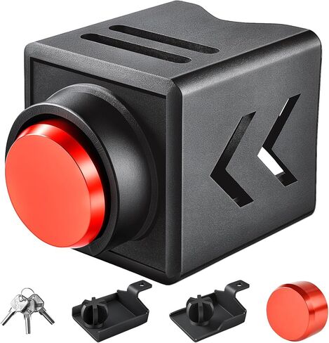 Truckiipa Trailer Lock, with 2 Ball Coupler, Fits 2inch and 2 5/16" Couplers, Heavy Duty Anti-Theft Trailer Hitch Locks, Upgraded Coating Accessories for RV, Trailers, Boat, Camper, Dump Trailer (Red) in Kuwait
