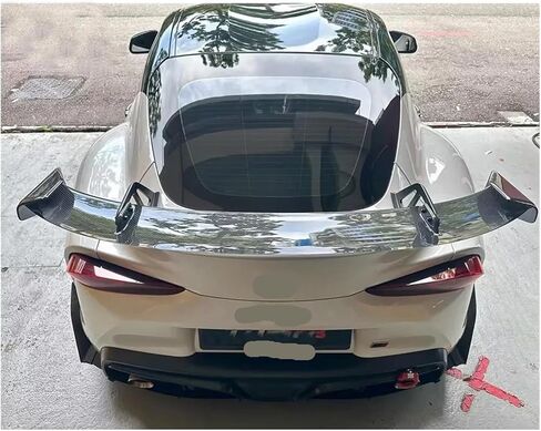 Wet Carbon Fiber AD Style Rear Trunk Wing Compatible for Supra GR A90 A91 MKV Rear Wing in Kuwait