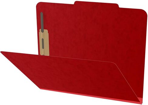 25 Pt. Pressboard Classification Folders, 2/5 Cut ROC Top Tab, Letter Size, 1 Divider, Black (Box of 10) in Saudi Arabia