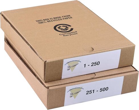 فواصل مرقمة من Exhibitindexes® 1-500 مثقوبة - علامات تبويب جريئة على طراز AVE - علامات تبويب جانبية مجمعة - صنع في الولايات المتحدة الأمريكية | حجم الرسالة - 1-500 - مجموعات in Kuwait