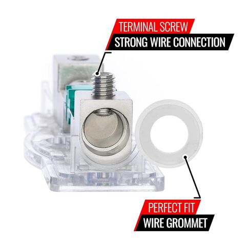 4/8 Gauge Mini ANL Fuse Holder with 120A Fuse, 2-Pack by Install Link in Kuwait
