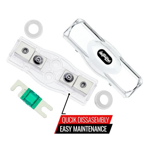 4/8 Gauge Mini ANL Fuse Holder with 120A Fuse, 2-Pack by Install Link in Kuwait