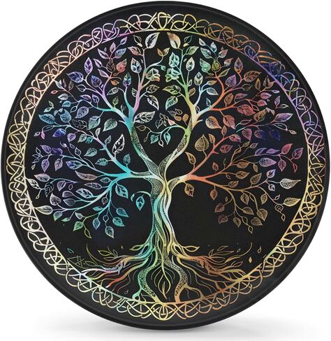 Tree of Life Rainbow Leaves Spare Tire Cover Waterproof Dust-Proof Spare Wheel Covers Wheel Tire Storage Cover Universal Fit for Camper RV SUV Truck Travel Accessories 17" in Kuwait