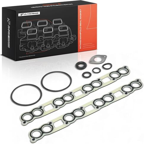 A-Premium Lower Engine Intake Manifold Gasket Set Compatible with Ford E-350 Club Wagon, E-350 E-450 Super Duty 2004-2010, Excursion 2003-2005, F-250 F-350 F-450 F-550 Super Duty 03-07, fit V8 6.0L in Kuwait