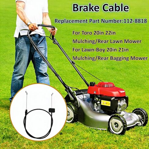 112-8818 استبدال كابل الفرامل لجزازات العشب Toro & Lawn-Boy 20 بوصة/22 بوصة | 50 بوصة الطول الإجمالي 37.5 بوصة طول الكابل in Kuwait