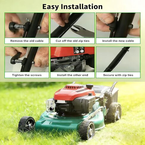112-8818 استبدال كابل الفرامل لجزازات العشب Toro & Lawn-Boy 20 بوصة/22 بوصة | 50 بوصة الطول الإجمالي 37.5 بوصة طول الكابل in Kuwait