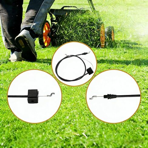112-8818 استبدال كابل الفرامل لجزازات العشب Toro & Lawn-Boy 20 بوصة/22 بوصة | 50 بوصة الطول الإجمالي 37.5 بوصة طول الكابل in Kuwait