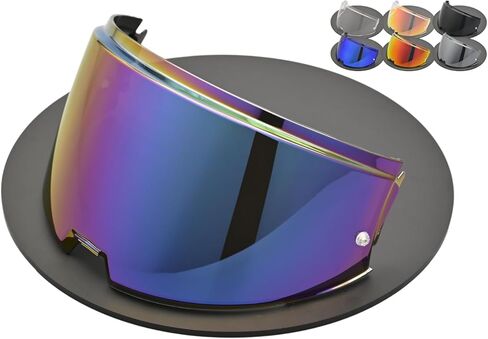 Compatible With LS2 Advant Modular Helmet Visor FF906 Advant Ready Outer Shield Motorcycle Outer Face Shield Replacement Accessories (Clear Revo Red) in Kuwait
