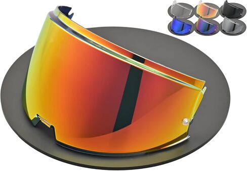 Compatible With LS2 Advant Modular Helmet Visor FF906 Advant Ready Outer Shield Motorcycle Outer Face Shield Replacement Accessories (Clear Revo Red) in Saudi Arabia