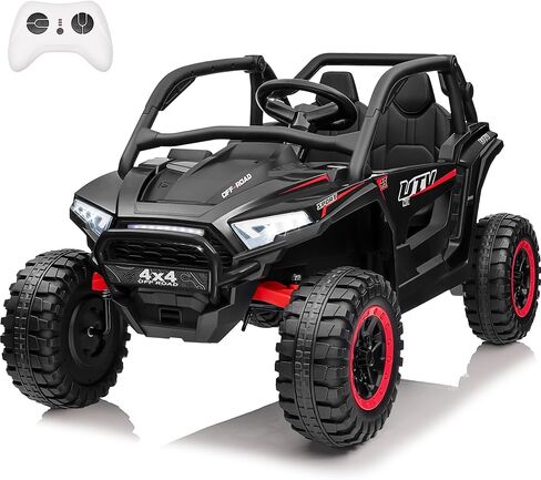 JOYRACER 24V Ride on Car، 2 Seater XL 4X4 UTV للطرق الوعرة مع محركات قوية RMP2000W، جهاز تحكم عن بعد، موسيقى بلوتوث، أضواء LED، ألعاب ركوب 24 فولت للأطفال الكبار، أخضر in Kuwait