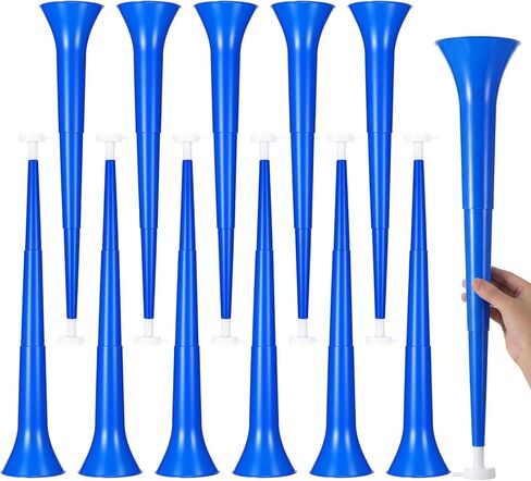 Libima 6 Pcs Vuvuzela Stadium Horn Bulk Noise makers Blow Horn 21 Inch Collapsible Plastic Trumpet Noisemaker Toys for Sporting Events Football Games Sports Party Supplies (Red) in Kuwait