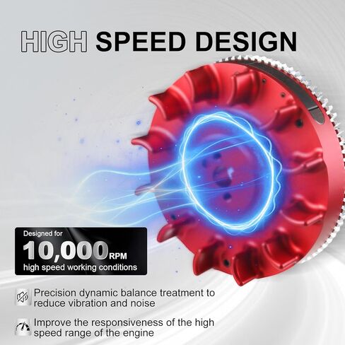 دولاب الموازنة الكهربائي لبدء التشغيل لسيارة Honda GX160/GX200، استنساخ 196cc، لمحركات Tillotson باللون الأحمر in Kuwait