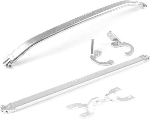 Front + Rear Strut Tie Bar Fit for H0NDA Civic EG EK 1992–2000 & Acurra Integra 1994–2001 (Silver) in Kuwait